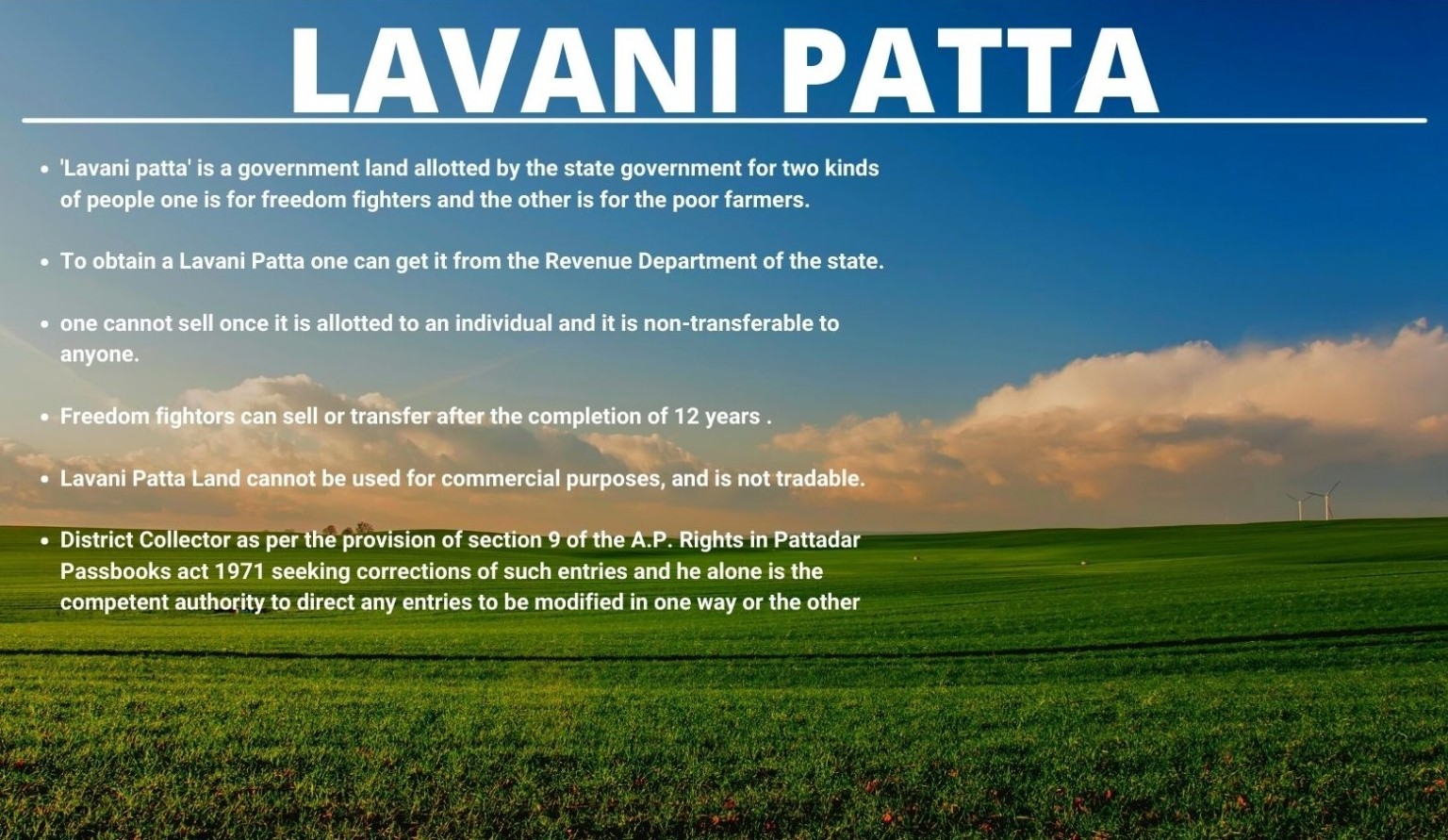 what-is-lavani-patta-land